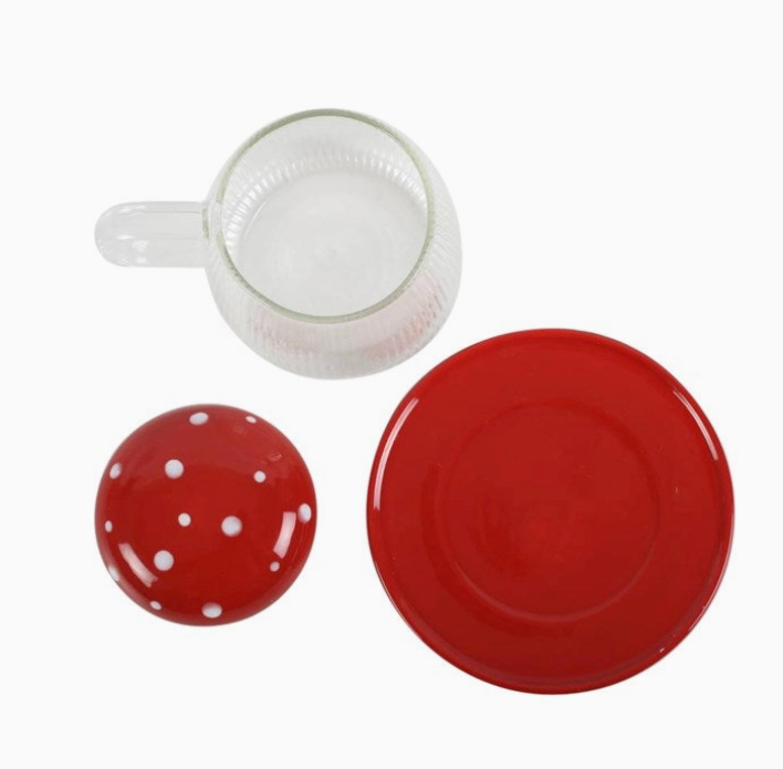 Mushroom Mug with Saucer