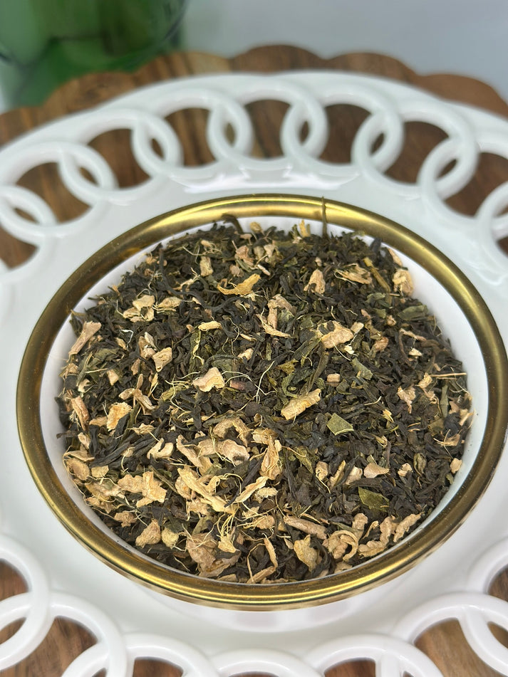 Gingerly - Green Tea, Green Tea Remedy – The Blue Turtle Tea & Spice Co.
