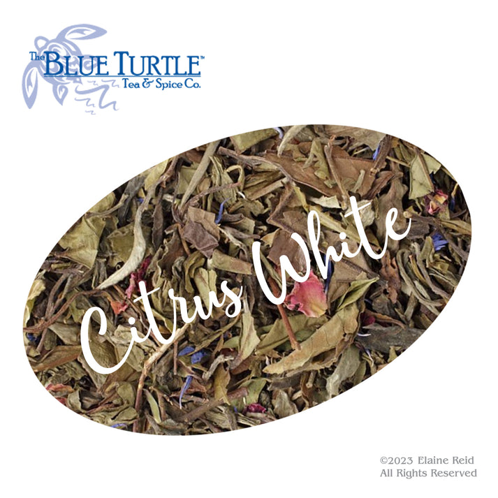Citrus White - White Tea, Loose-Leaf Tea – The Blue Turtle Tea & Spice Co.